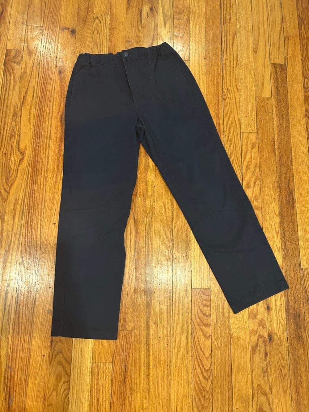 Cat & Jack Men's Black Straight-Leg Chinos
